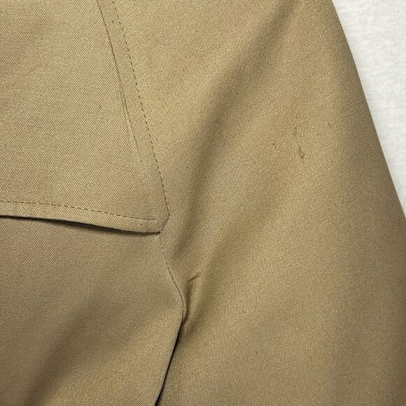 Vintage Eddie Bauer Goose Down Trench Coat Fur Collar Belted Button Up Men L USA - Picture 11 of 16